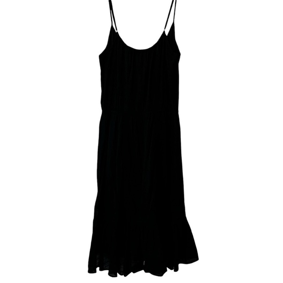 NEW Revolve Ella Moss  ‘Blanca’ Midi Dress in BLACK Large Ruffled Lace - Picture 15 of 16